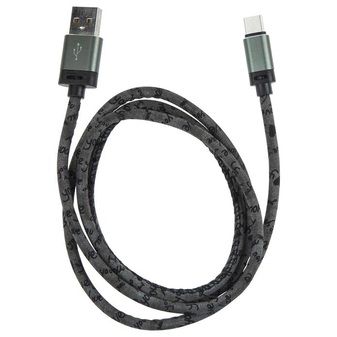 Ladekabel syntetisk lær/ PU leather Type-C USB 2.0 - Kanonpris! - Hjem & Fritidsshoppen.no