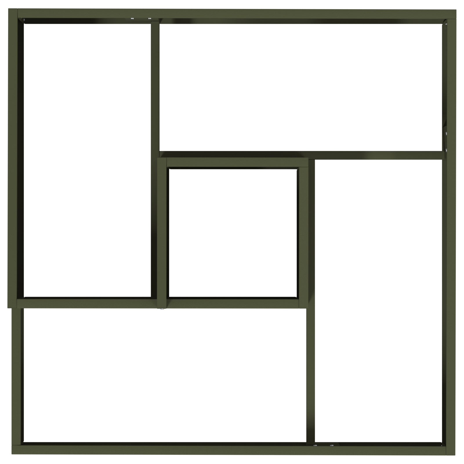 Plantepotte Oliven Grønn 80x80x50 cm Kaldvalset Stål