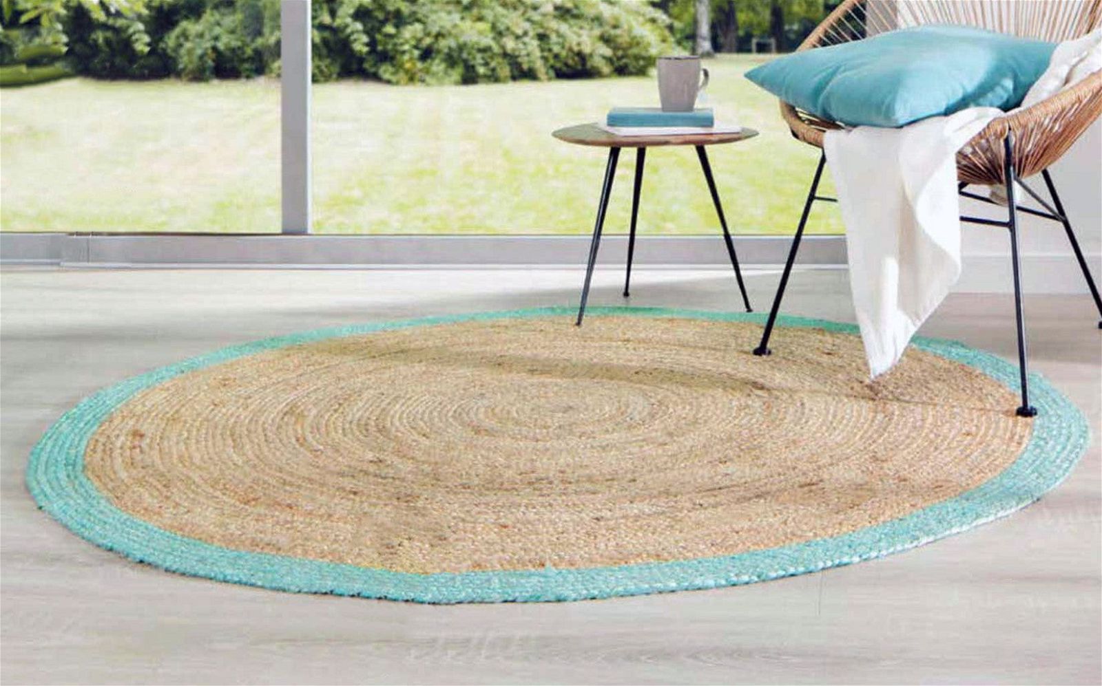 Teppe jute ø 160 cm - SALG!!! - Hjem & Fritidsshoppen.no