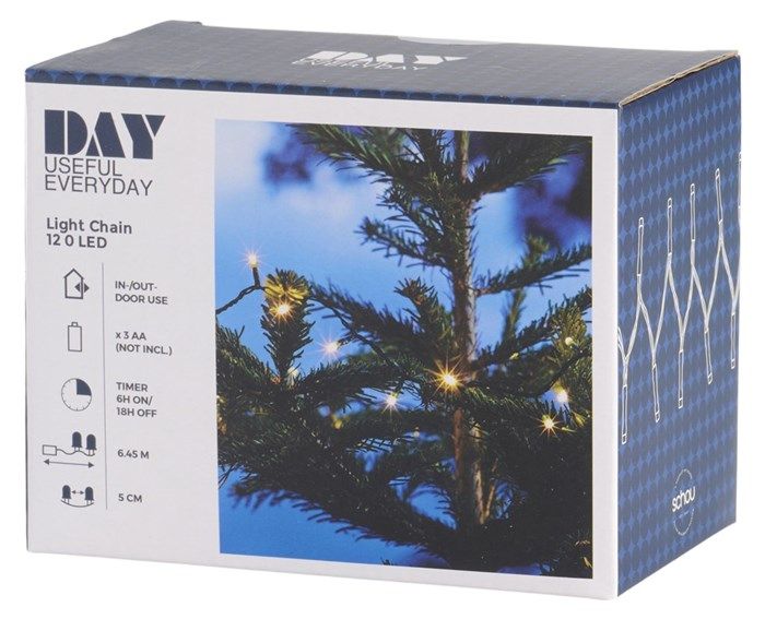 Lyslenke 120 Dioder M/Timer - - Hjem & Fritidsshoppen.no