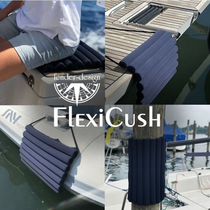 FLEXICUSH - BLACK & NAVY - UNIVERSELL FENDERPUTE - Fritidsshoppen.noaktiv fritidbeskyttelsebåt