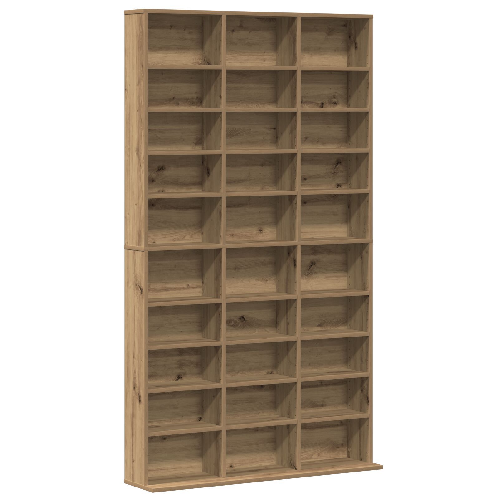 CD skap i Artisan Eik - 101x23x177.5 cm laget av konstruert tre