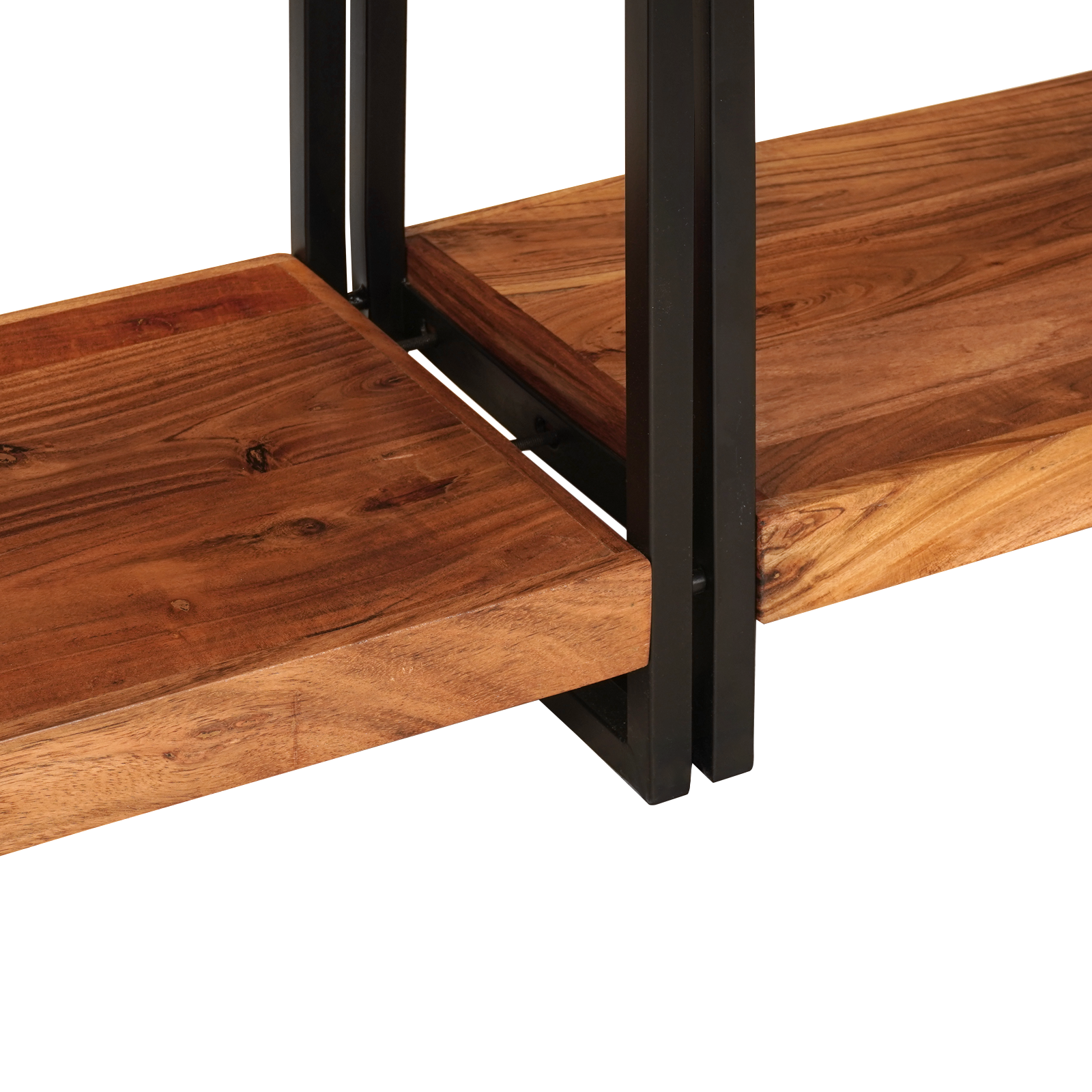 Konsollbord 2 2 pcs Brun 160 x 33 x 75 cm Massivt akasietre