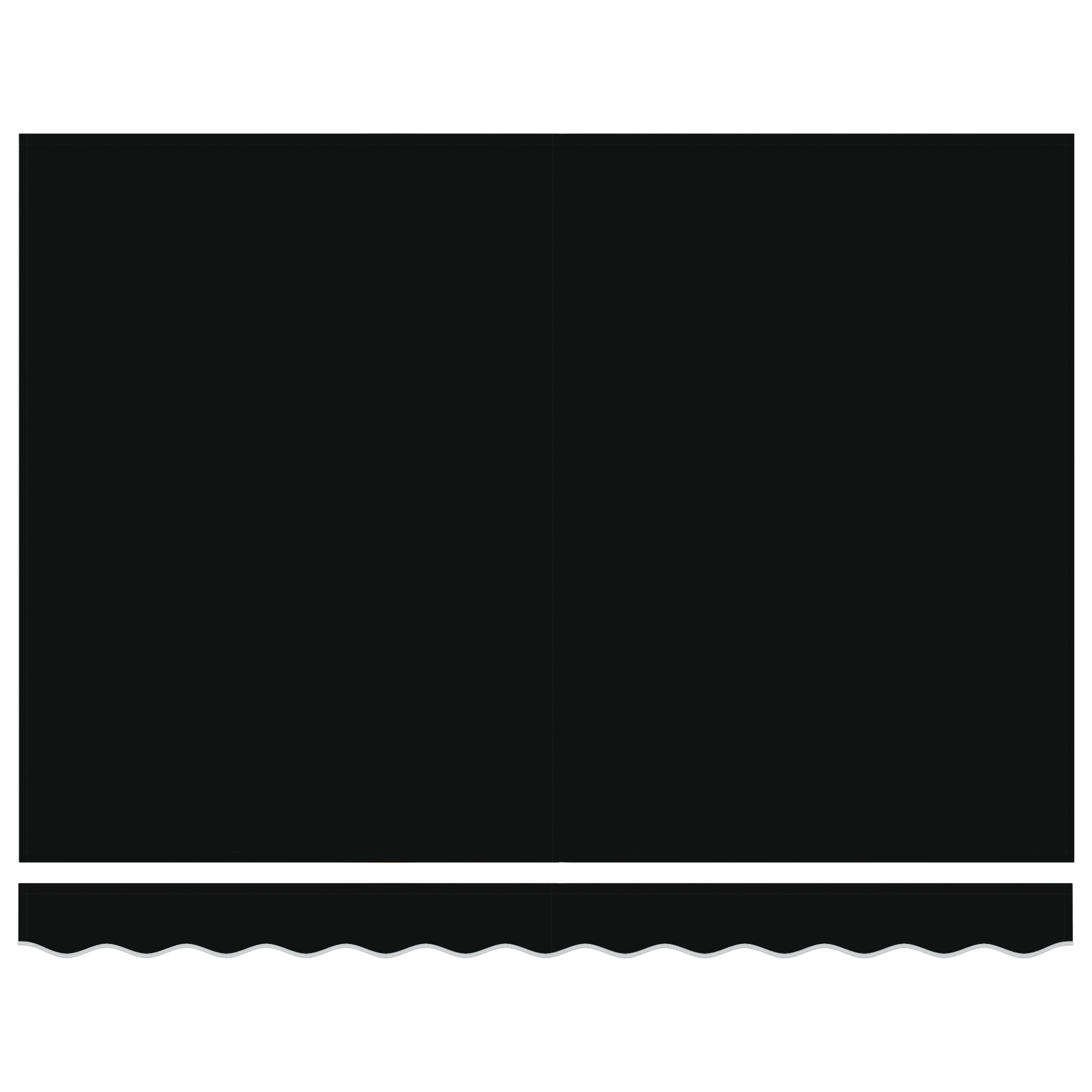 Automatisk Uttrekkbar Markise Svart 300x250 cm