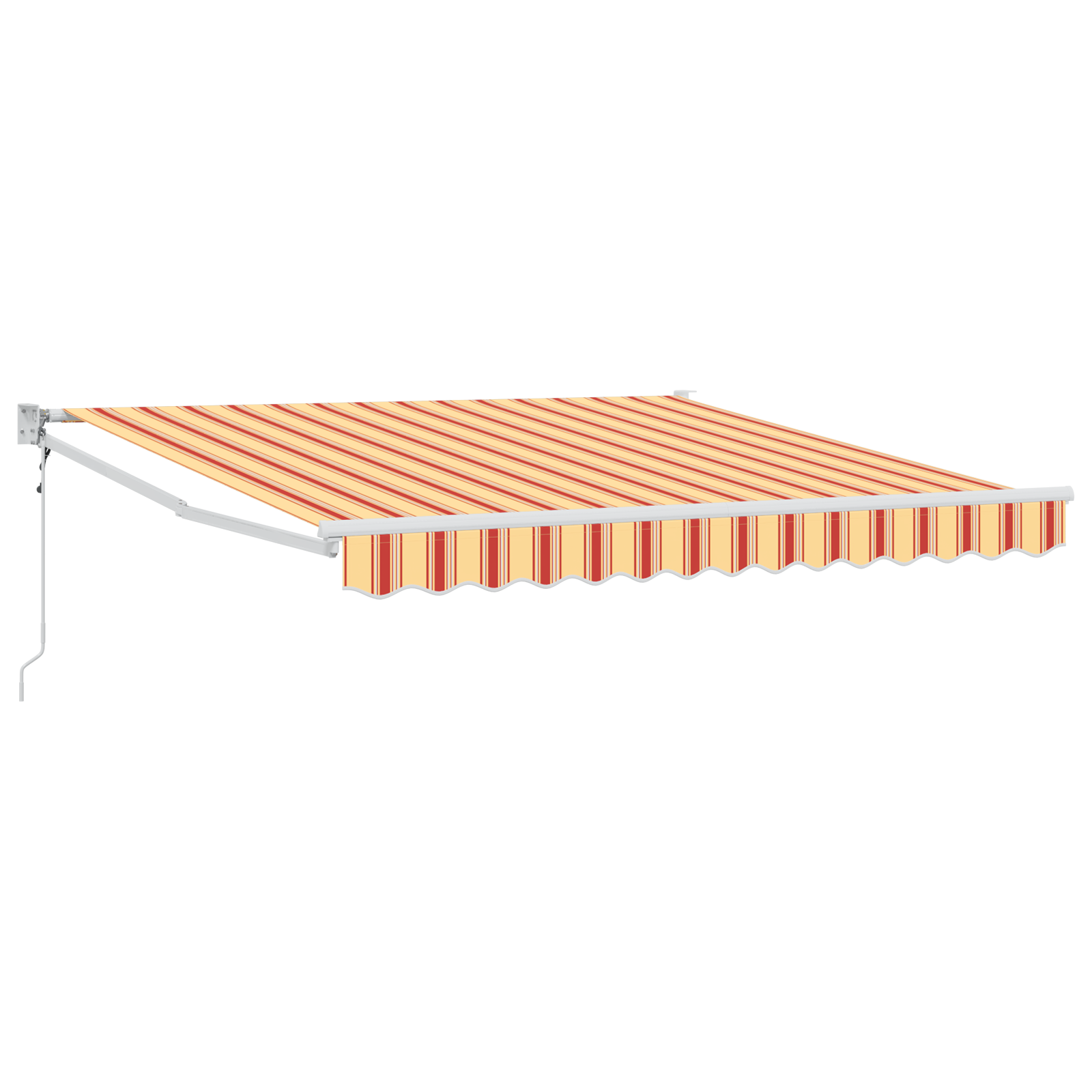 Automatisk Uttrekkbar Markise Gul og Oransje 350x250 cm