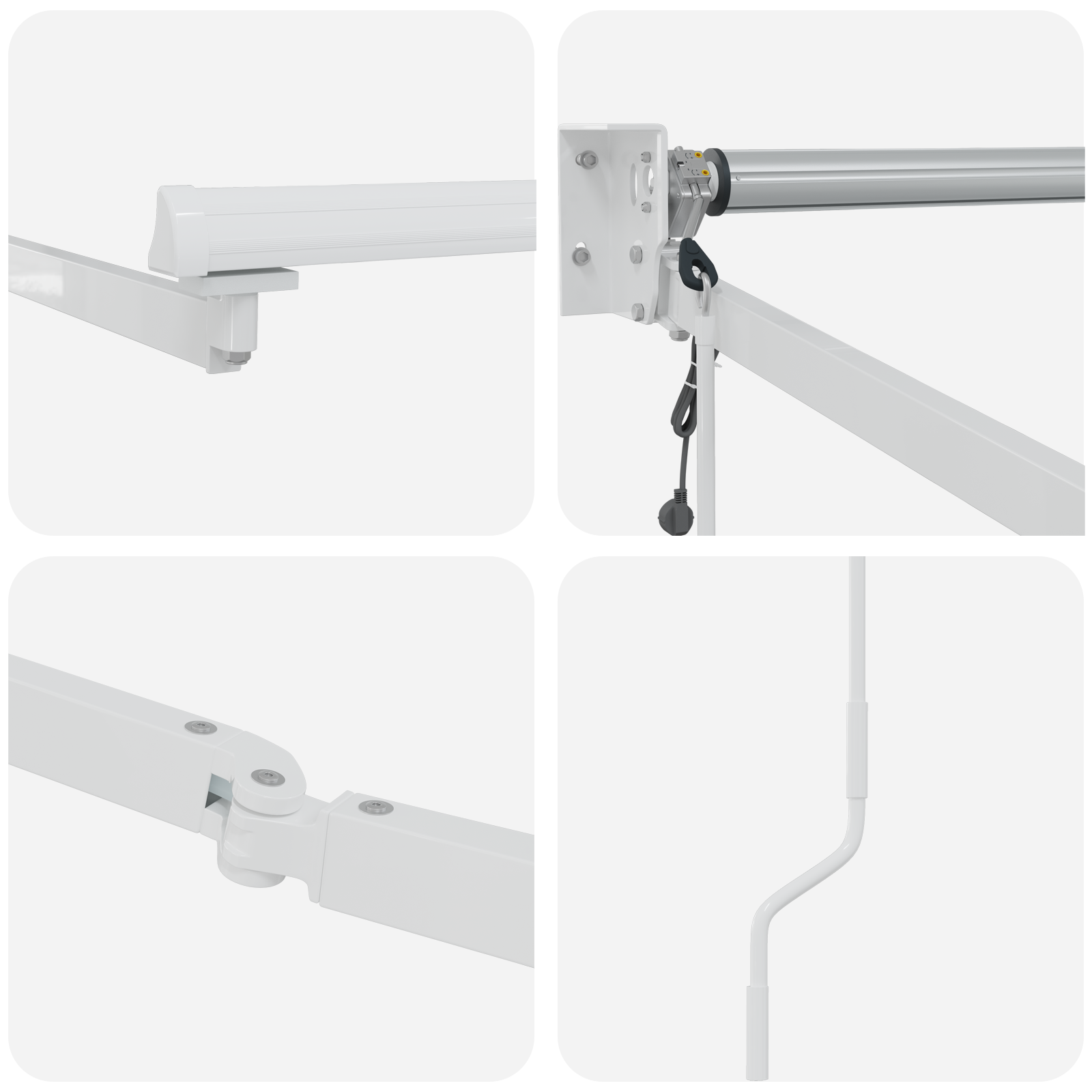 manuell uttrekkbar markise med LED gul og oransje 400x350 cm