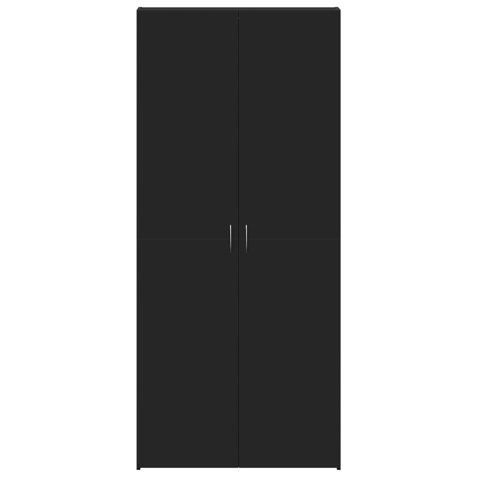 Skohylle Svart 80x35,5x180 cm Konstruert Tre