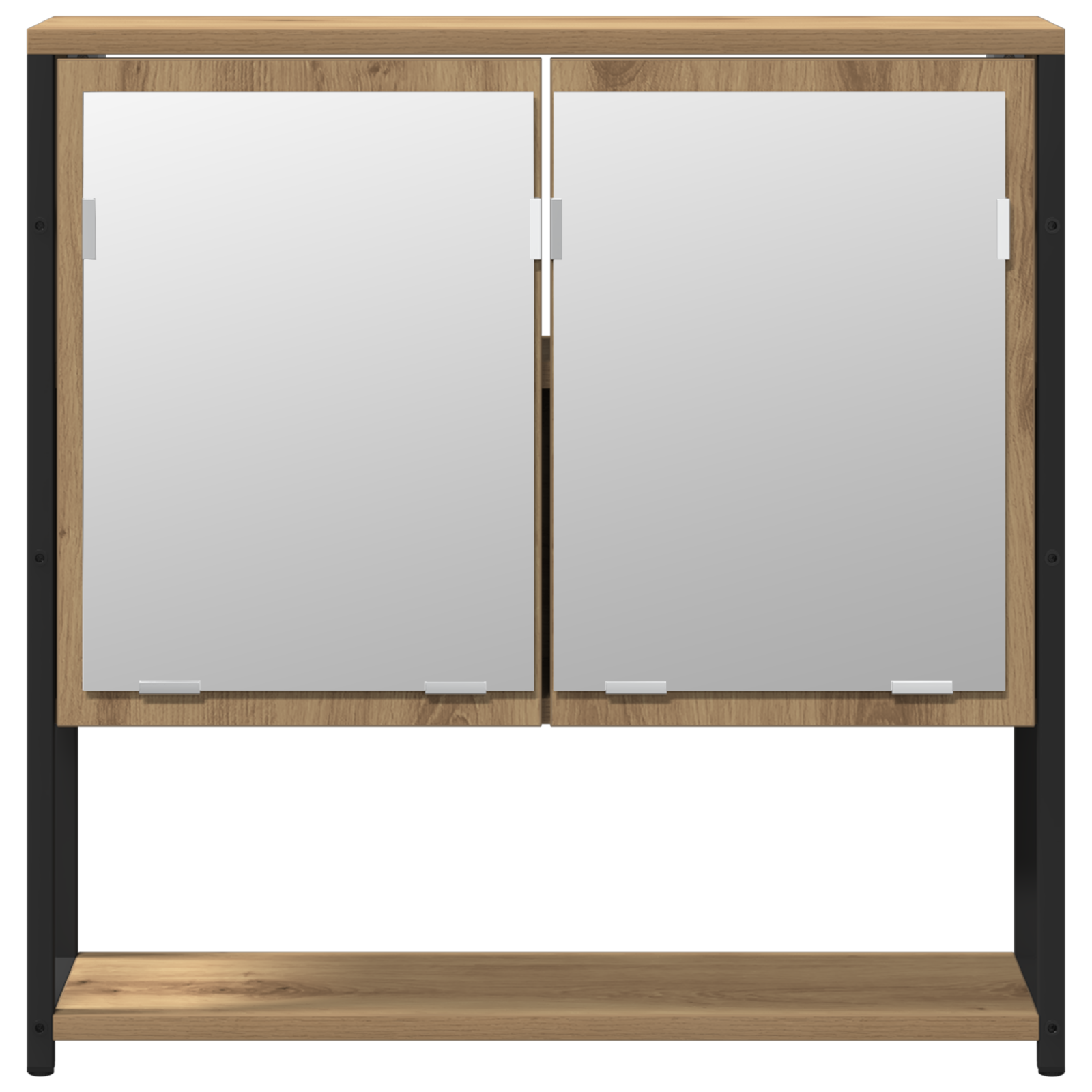 2-delt baderomsmøbelsett i kunstnerisk eik konstruert tre