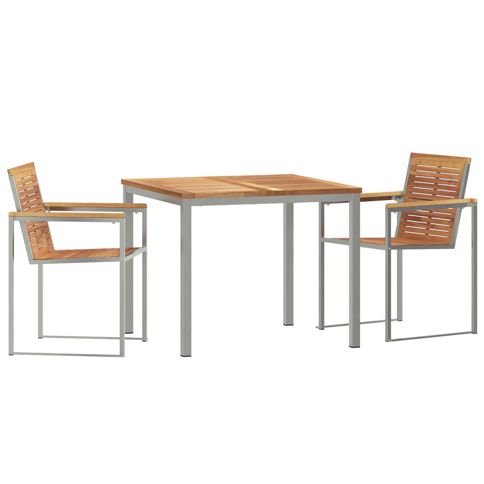 3 Delt Hage Spisestue Set Solid Tre Teak