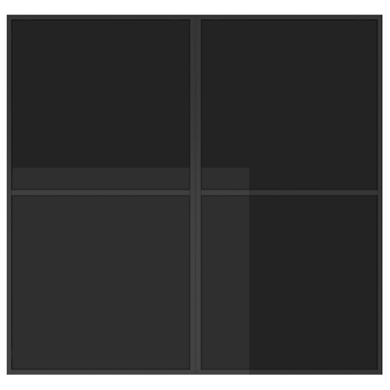 10-delt hagemøbelset med puter, stål og tekstilene