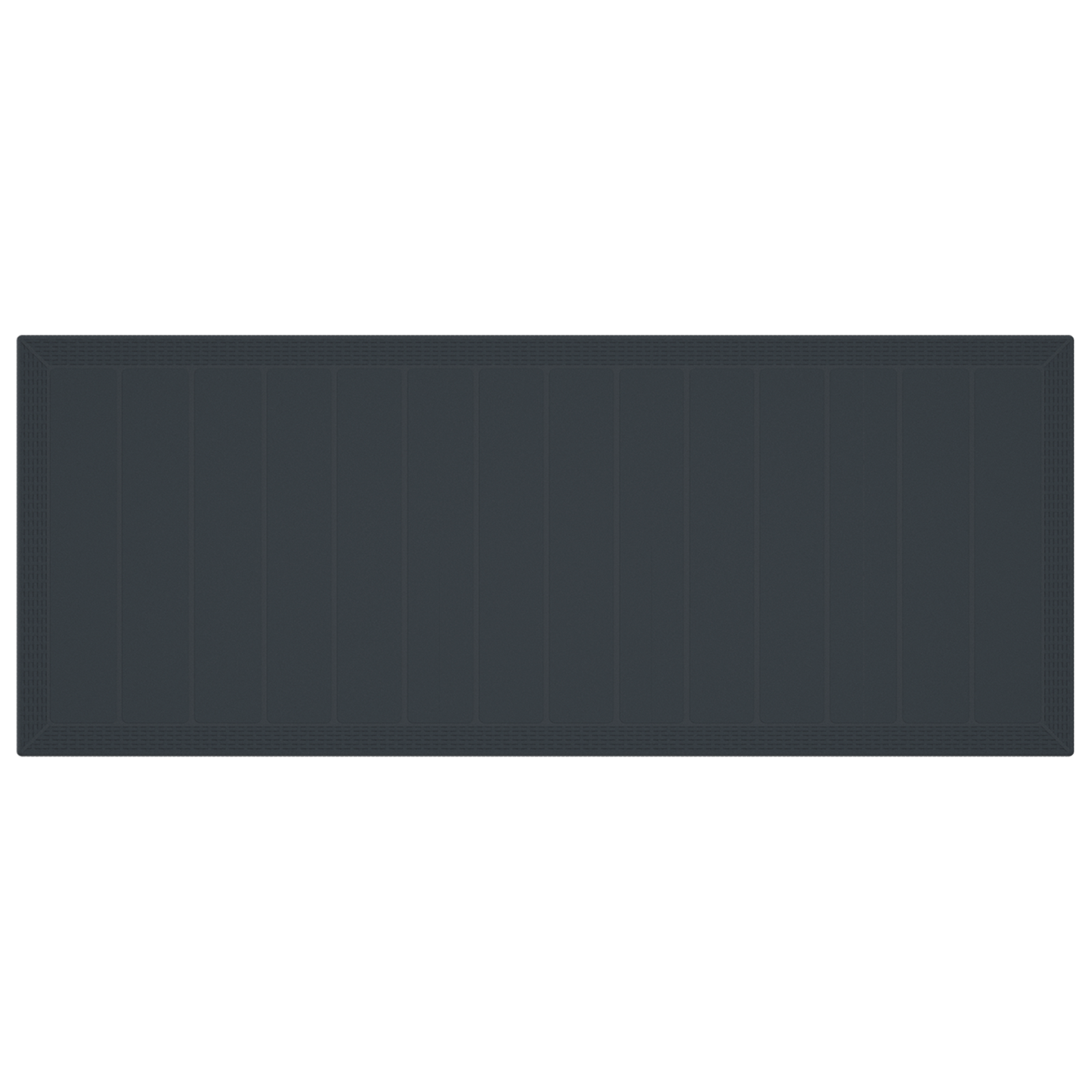 Hagebord Antrasitt 250x100x73 cm Poly Rattan