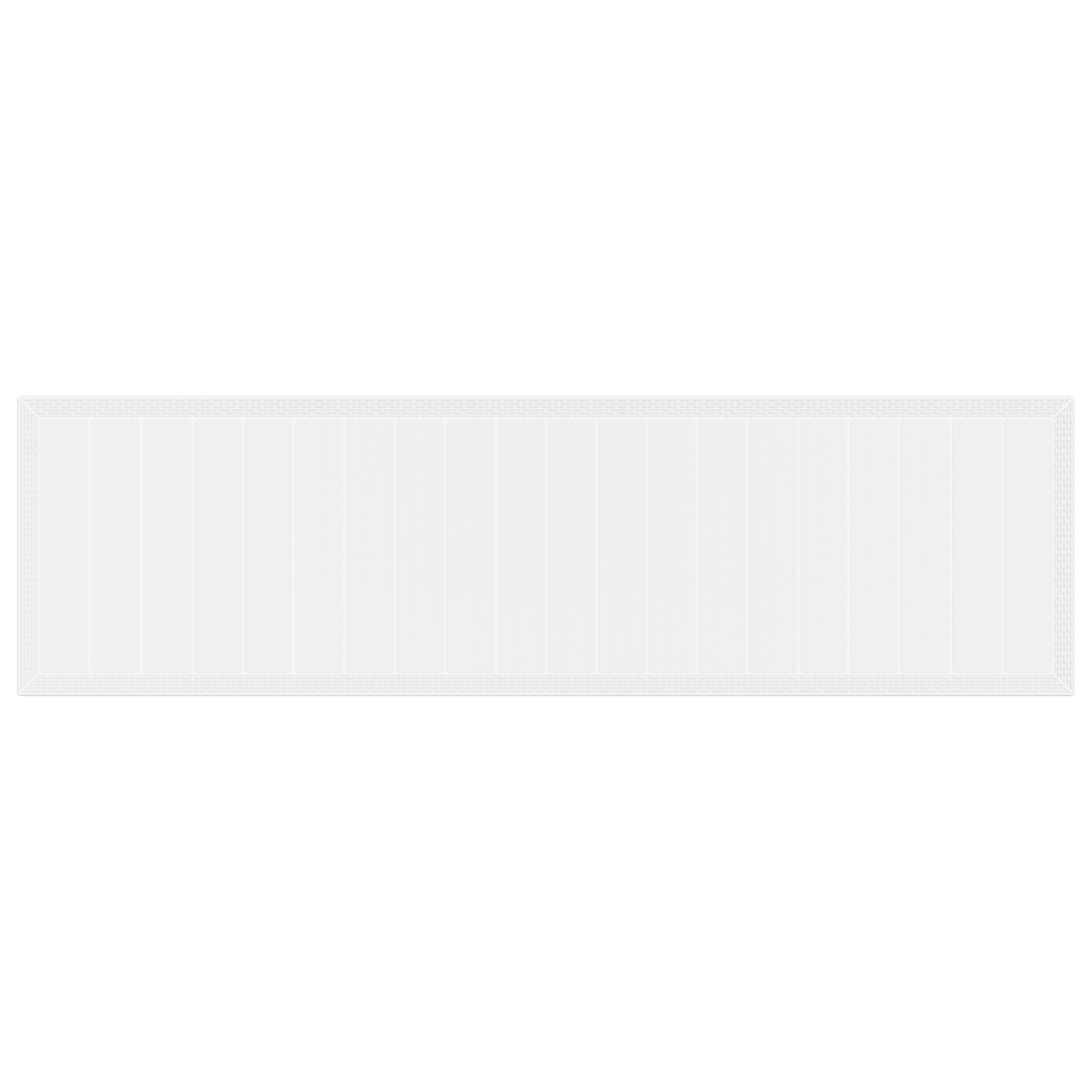 Hagebord Hvit 350x100x73 cm Poly Rattan