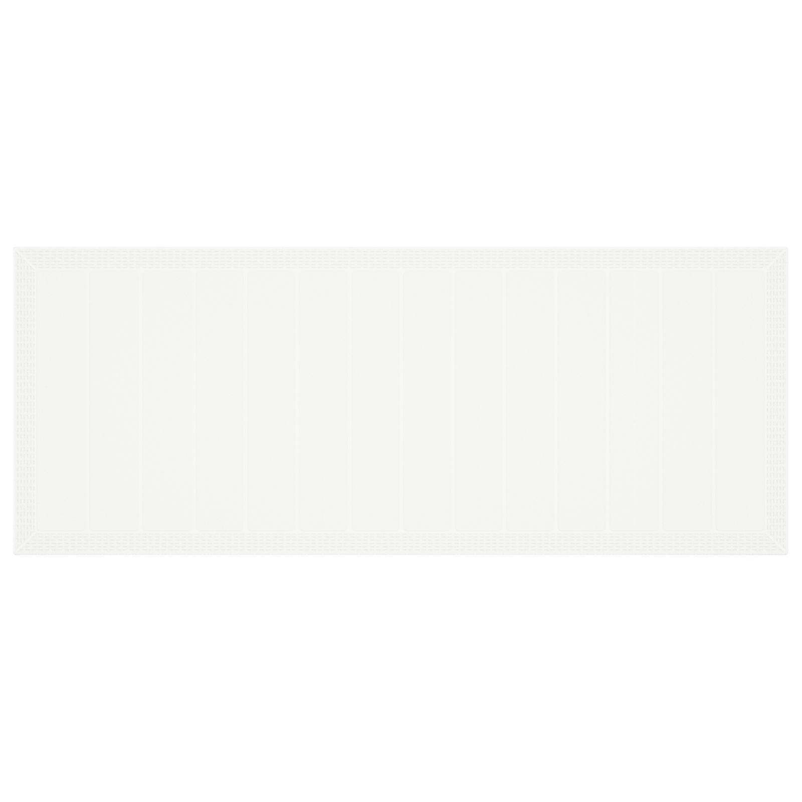 11-delt hage spisebordsett med puter hvit poly rotting