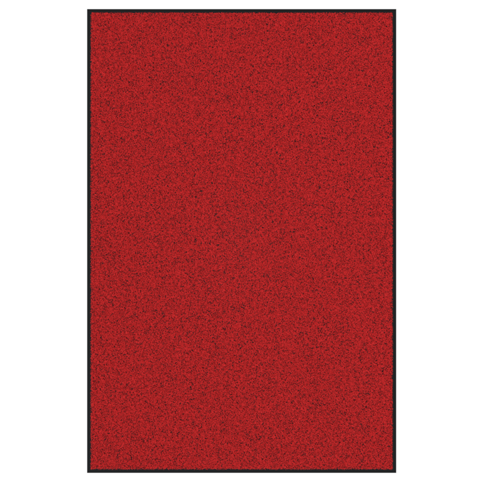 Rød rektangulær dørmatte 120x180 cm