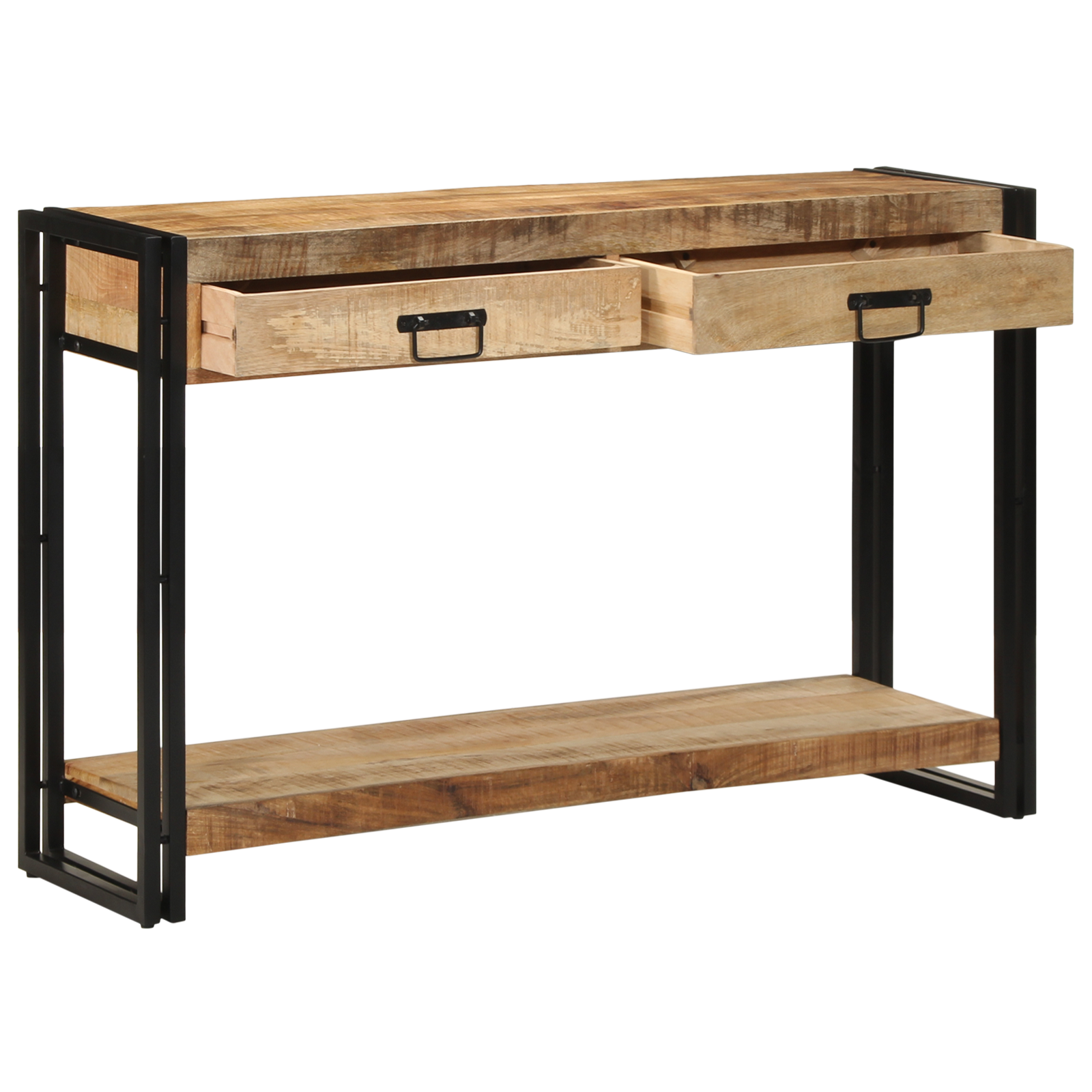 Konsollbord 120x33x75 cm Solid Rått Mangotre
