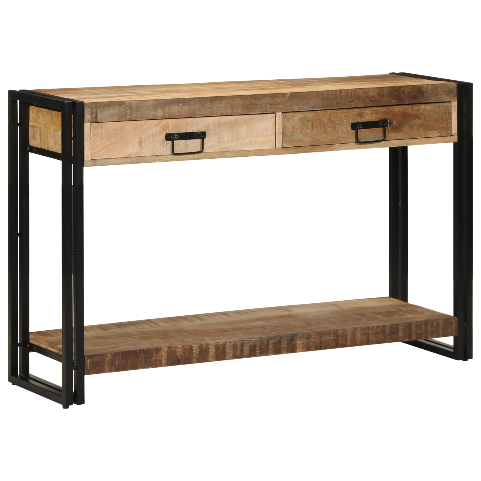 Konsollbord 120x33x75 cm Solid Rått Mangotre