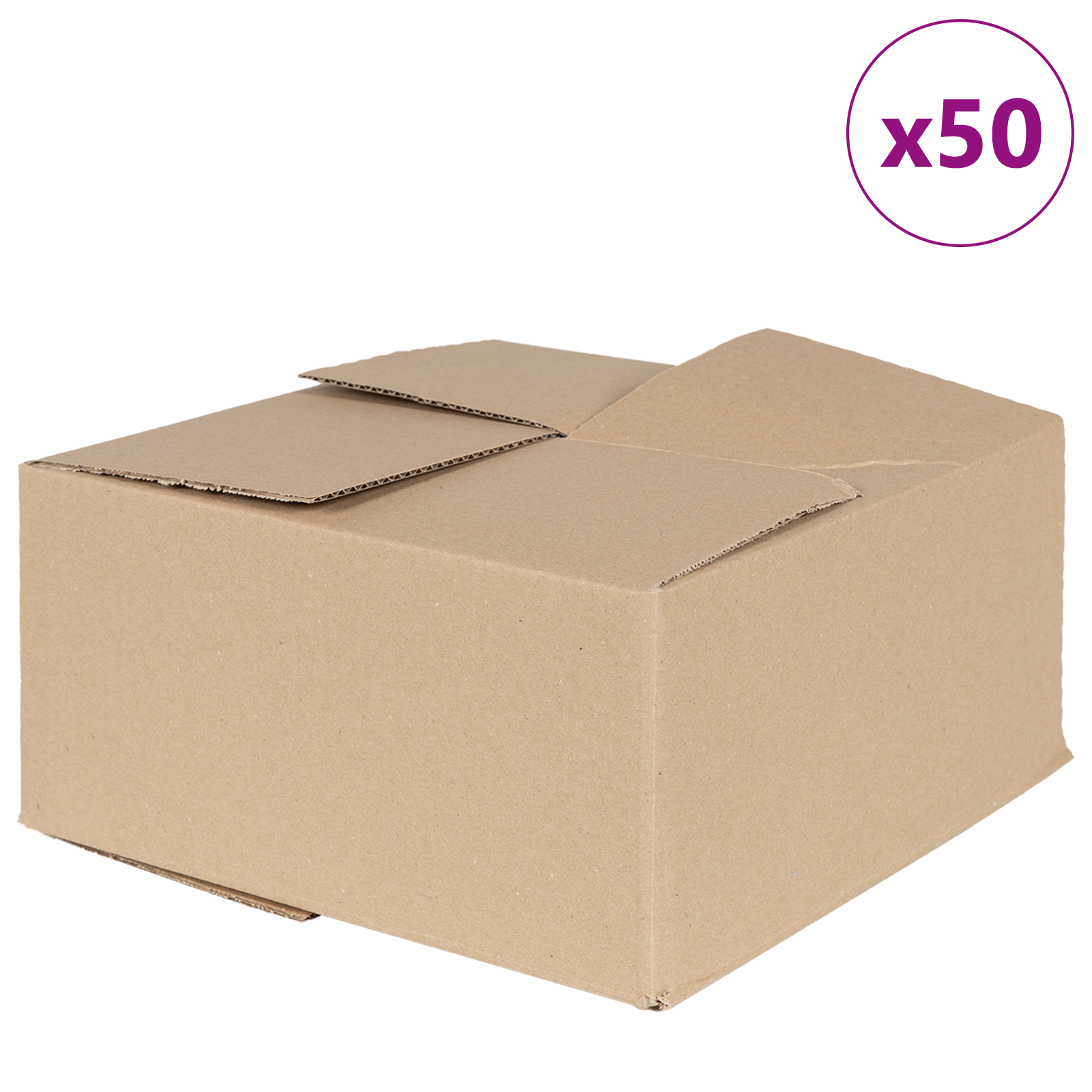 brettbare boks 50 stk 30x30x15 cm Kartong