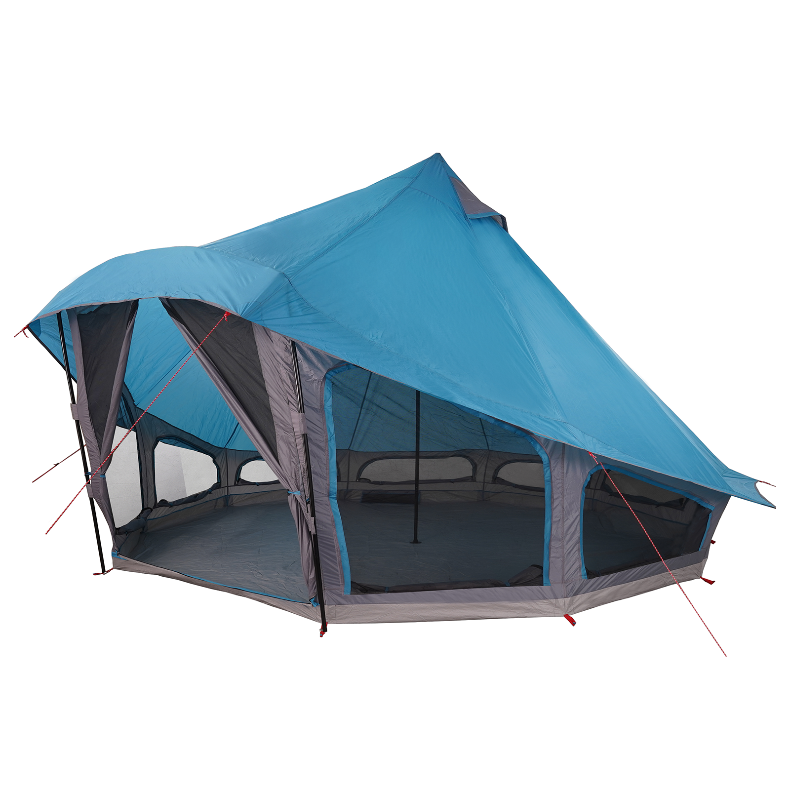 Familie Telt Tipi Blå 10-Person Vanntett