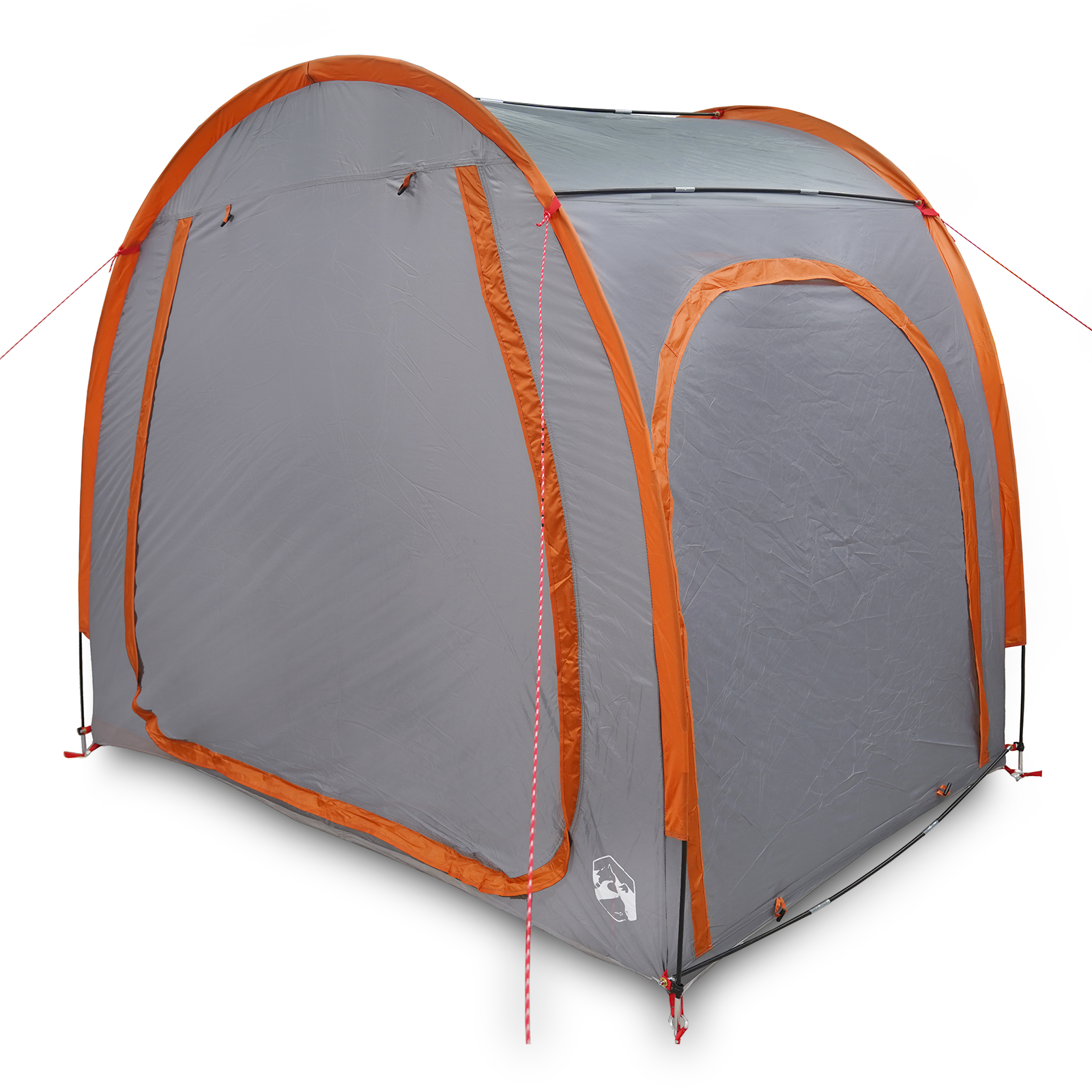 Sykkelbod med tak med lagring med luftventil Grå og Oransje