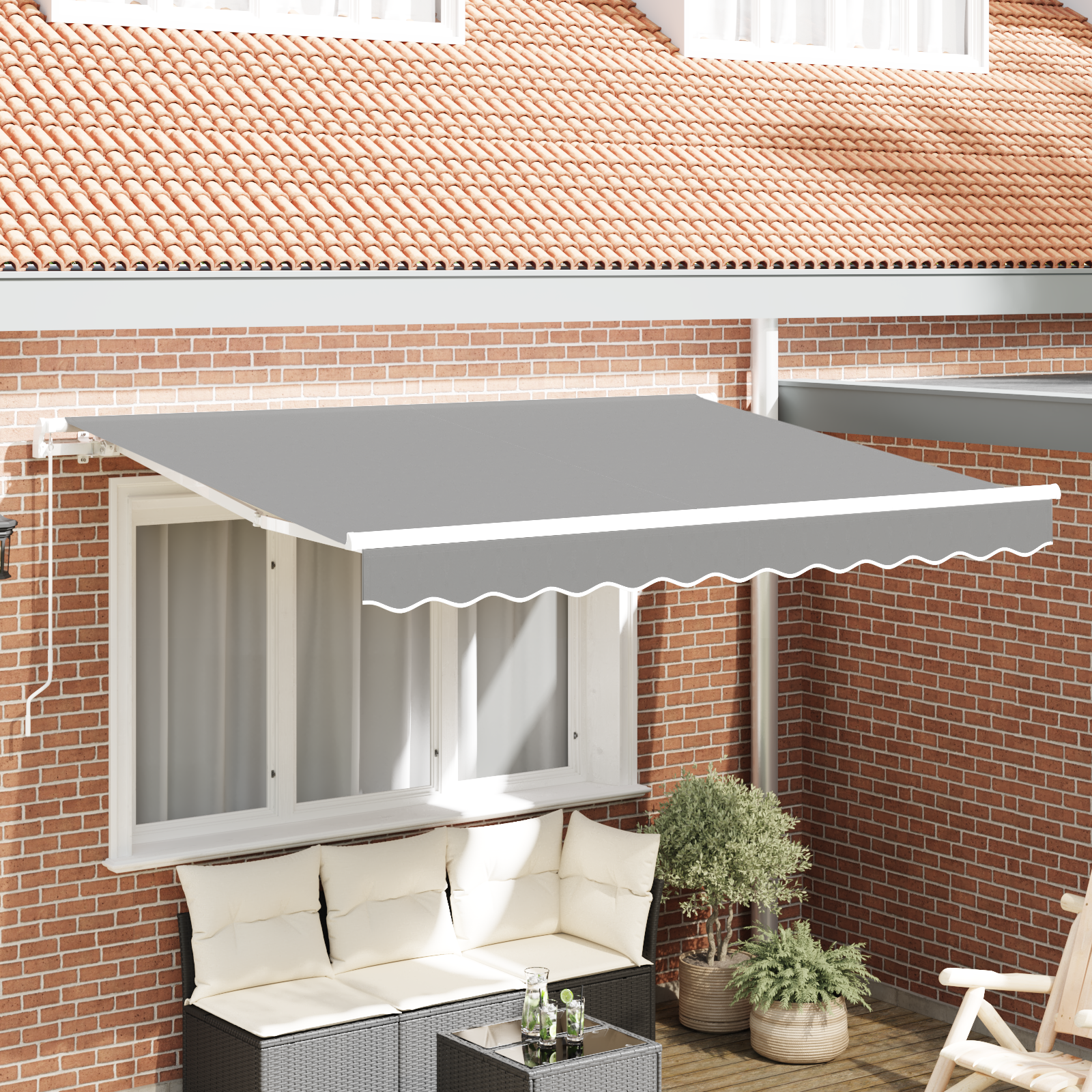 Markisedorn Trekkbar Manuelt Drevet 3.5x2 cm Metall