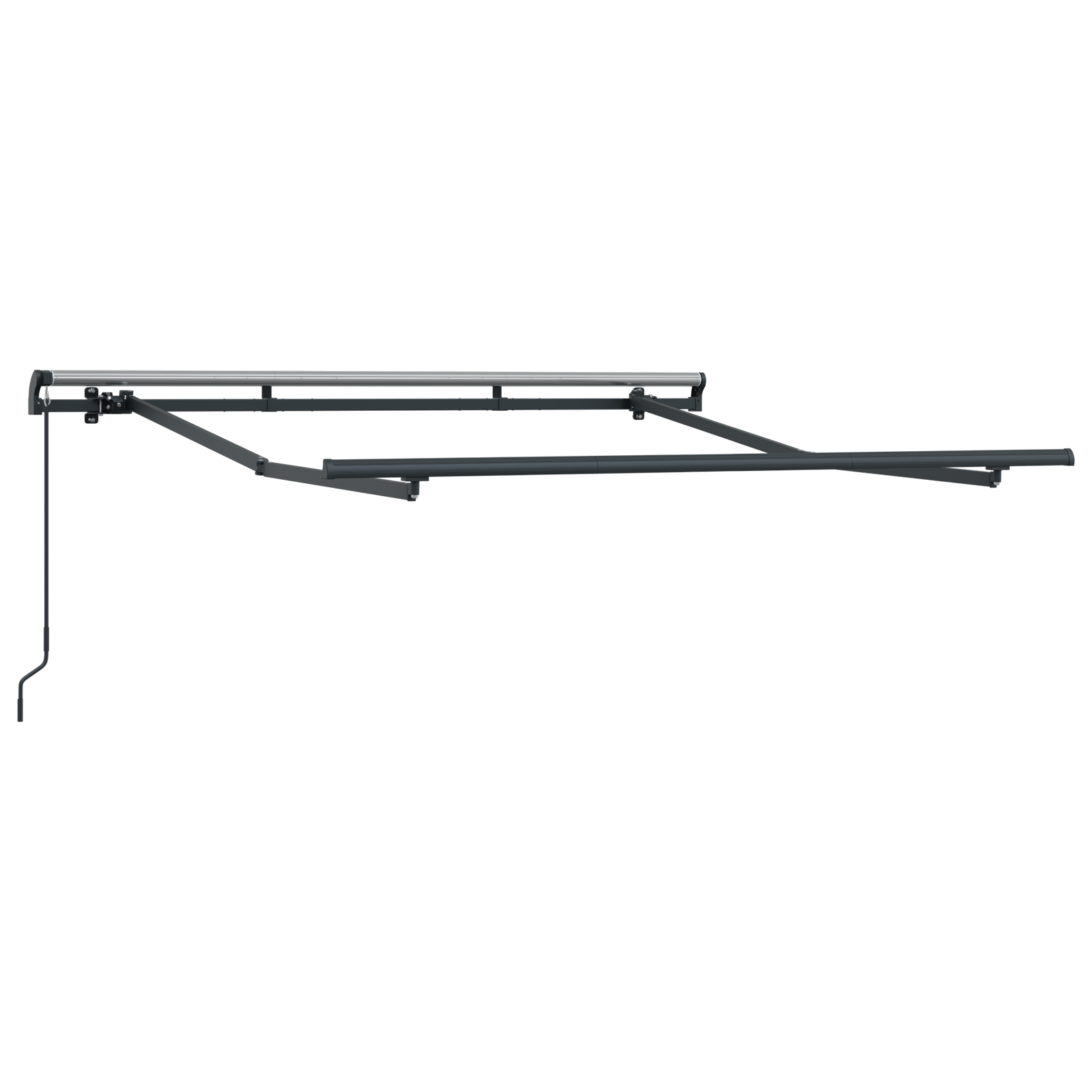 Utrekbar manuell markiseramme 2.5x2 m metall