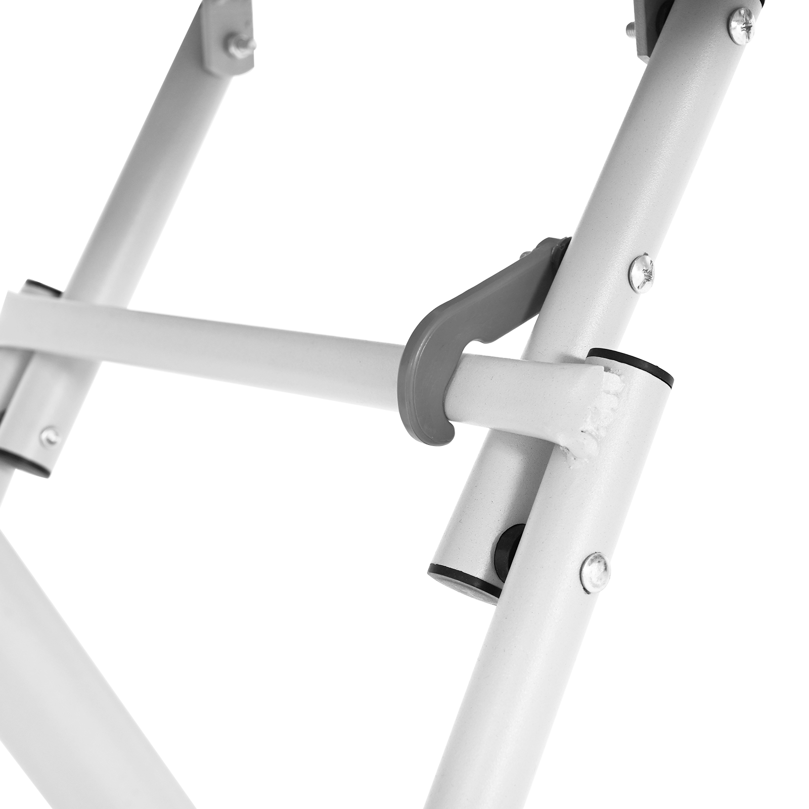 Sammenleggbart Hagebord Hvit 55x55x73 cm Stål