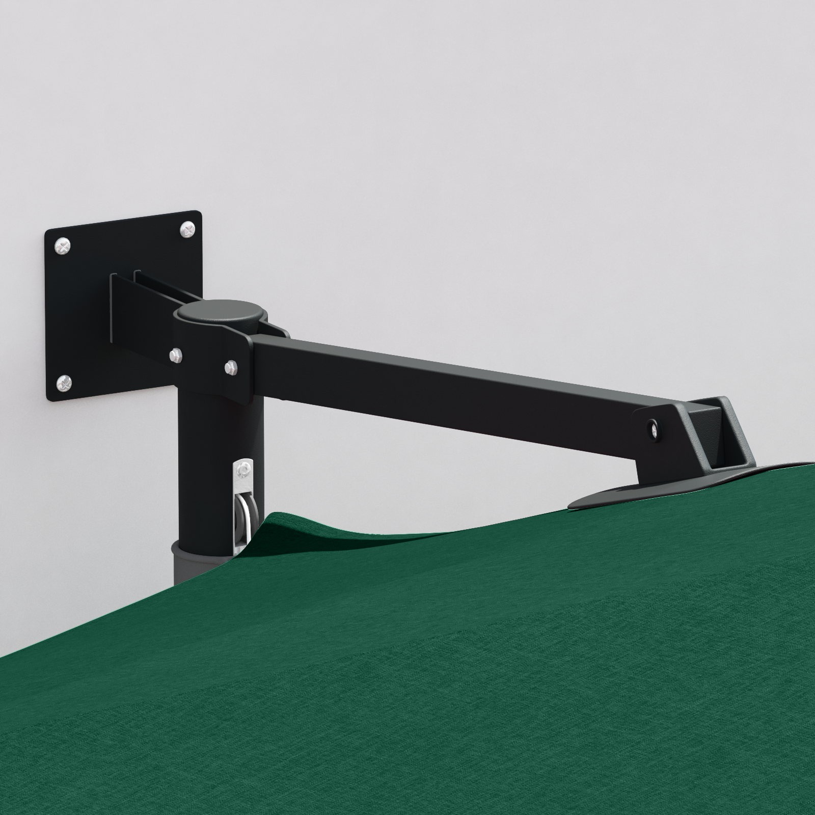 Stor Grønn Uteplassparasoll Metall, Polyester Stor Vippbar