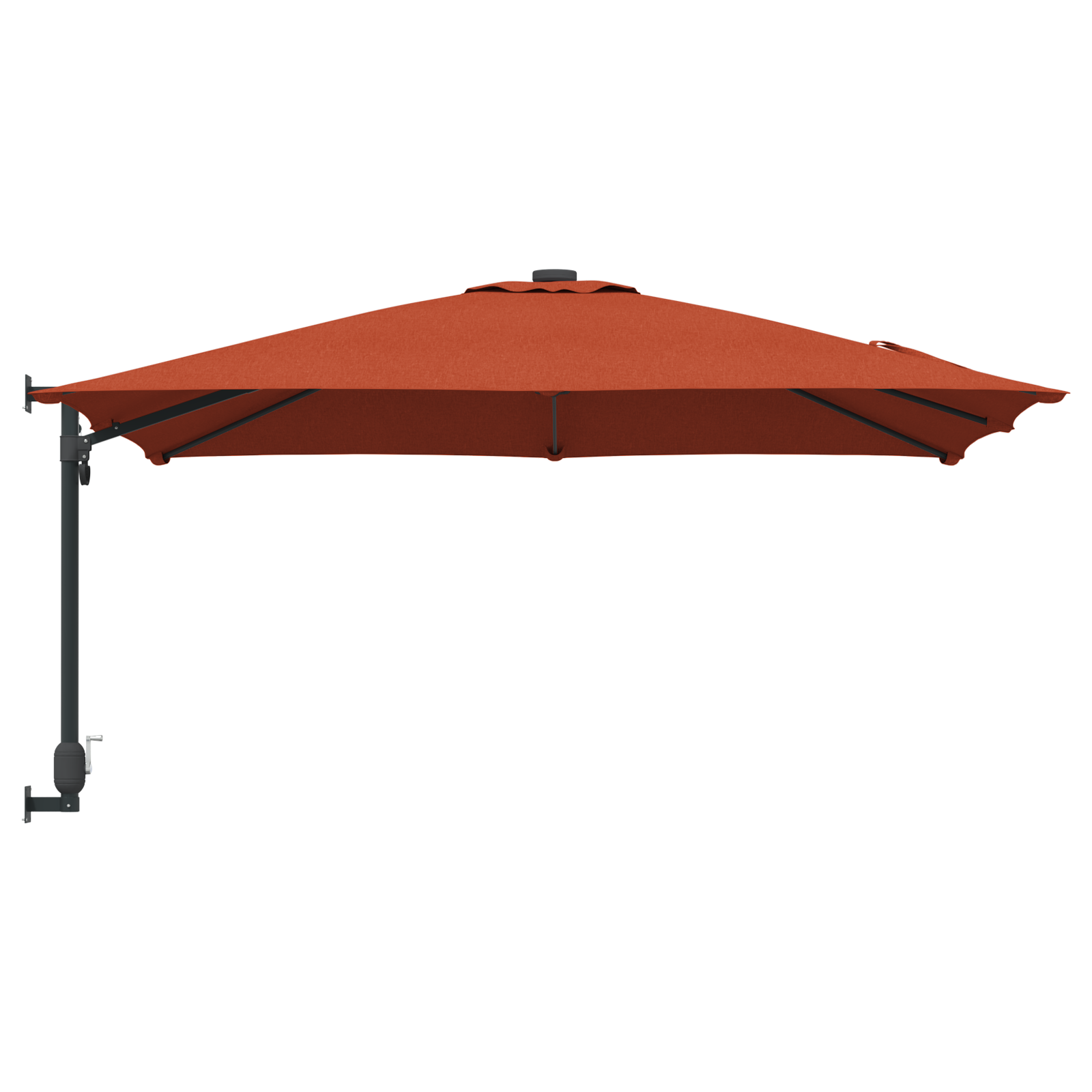 Cantilever-parasoll Terracotta Polyester Stor Vippbar