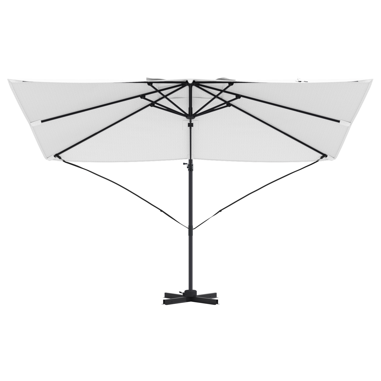 Cantilever-parasoll Sand Polyester Stor Justerbar