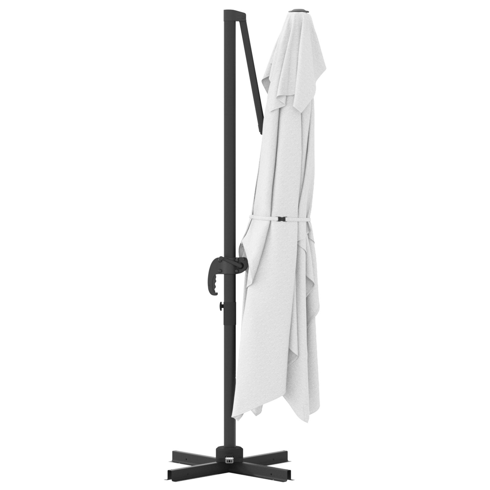 Cantilever-parasoll Sand Polyester Stor Justerbar