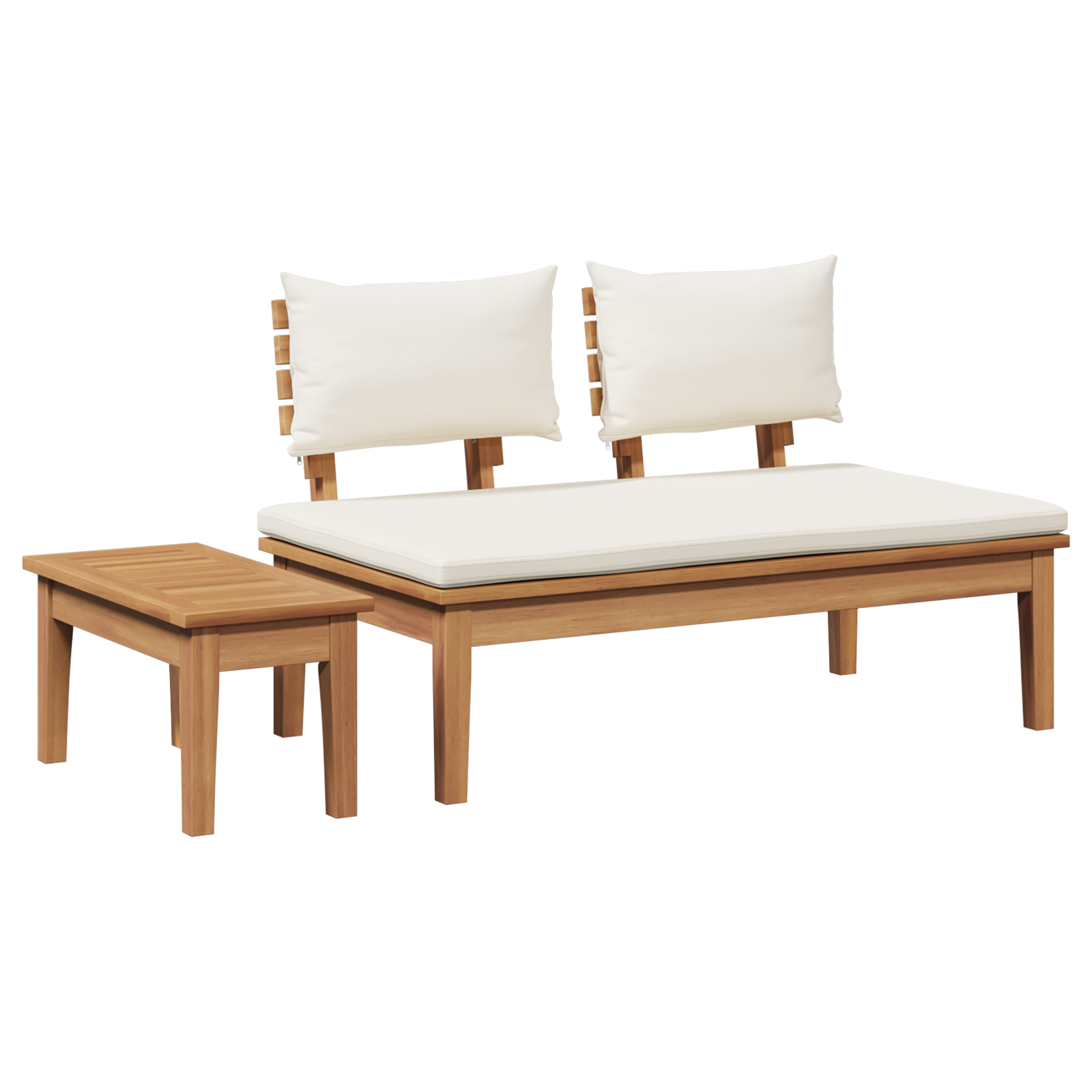2-delt hagemøbelsett i solid teak
