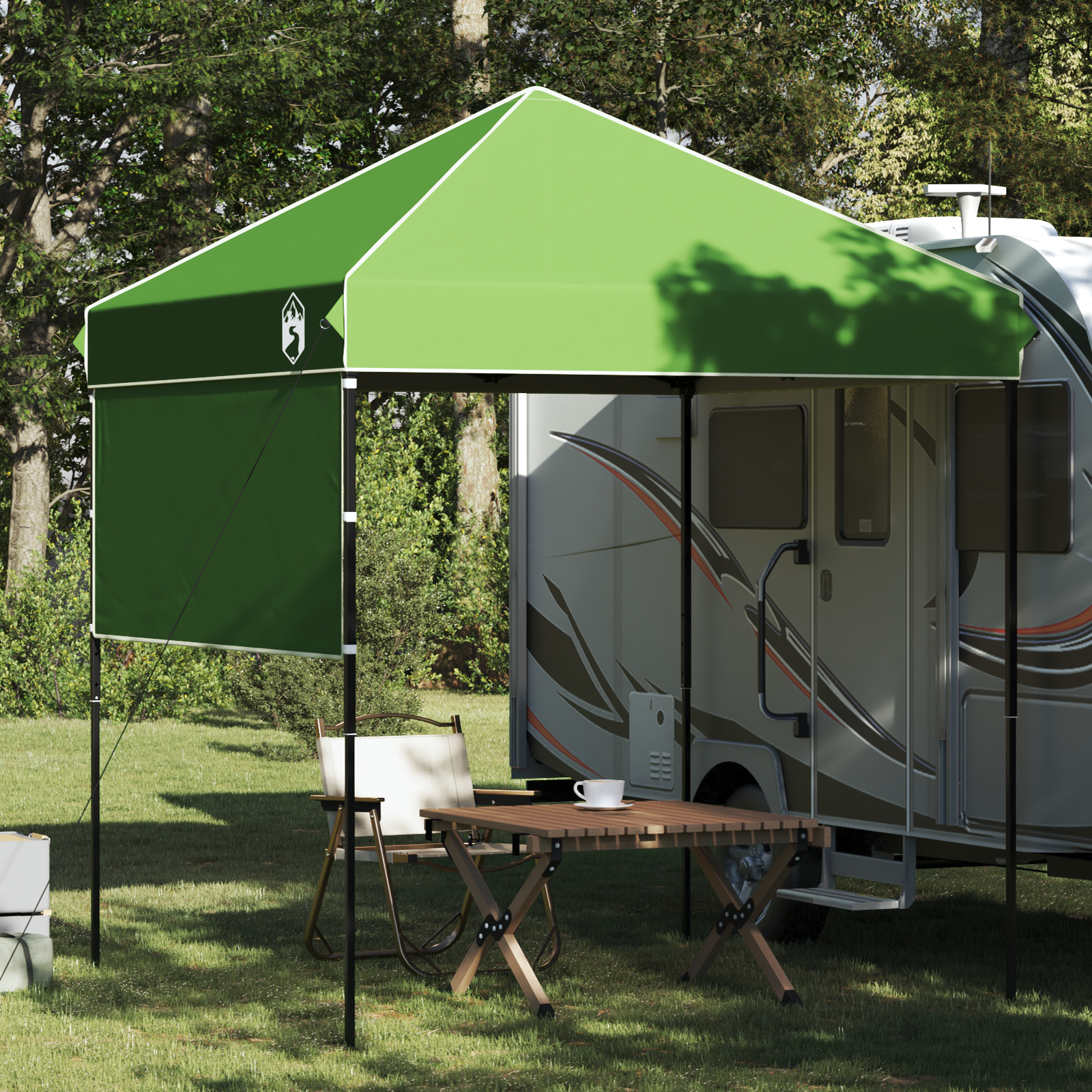 Canopy telt grønn 200 x 200 cm Oxford-stoff