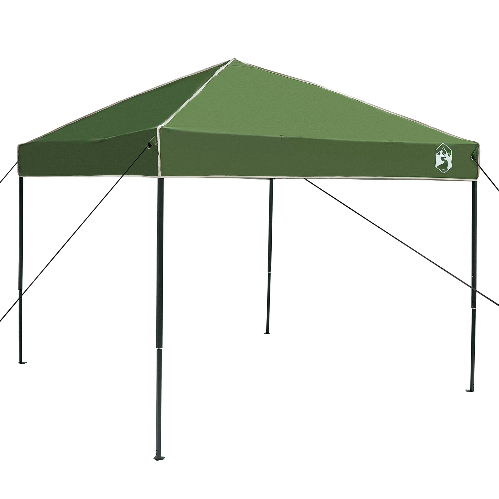 Canopy telt grønn 250 x 250 x 227 / 236 / 245 cm Oxford-stoff