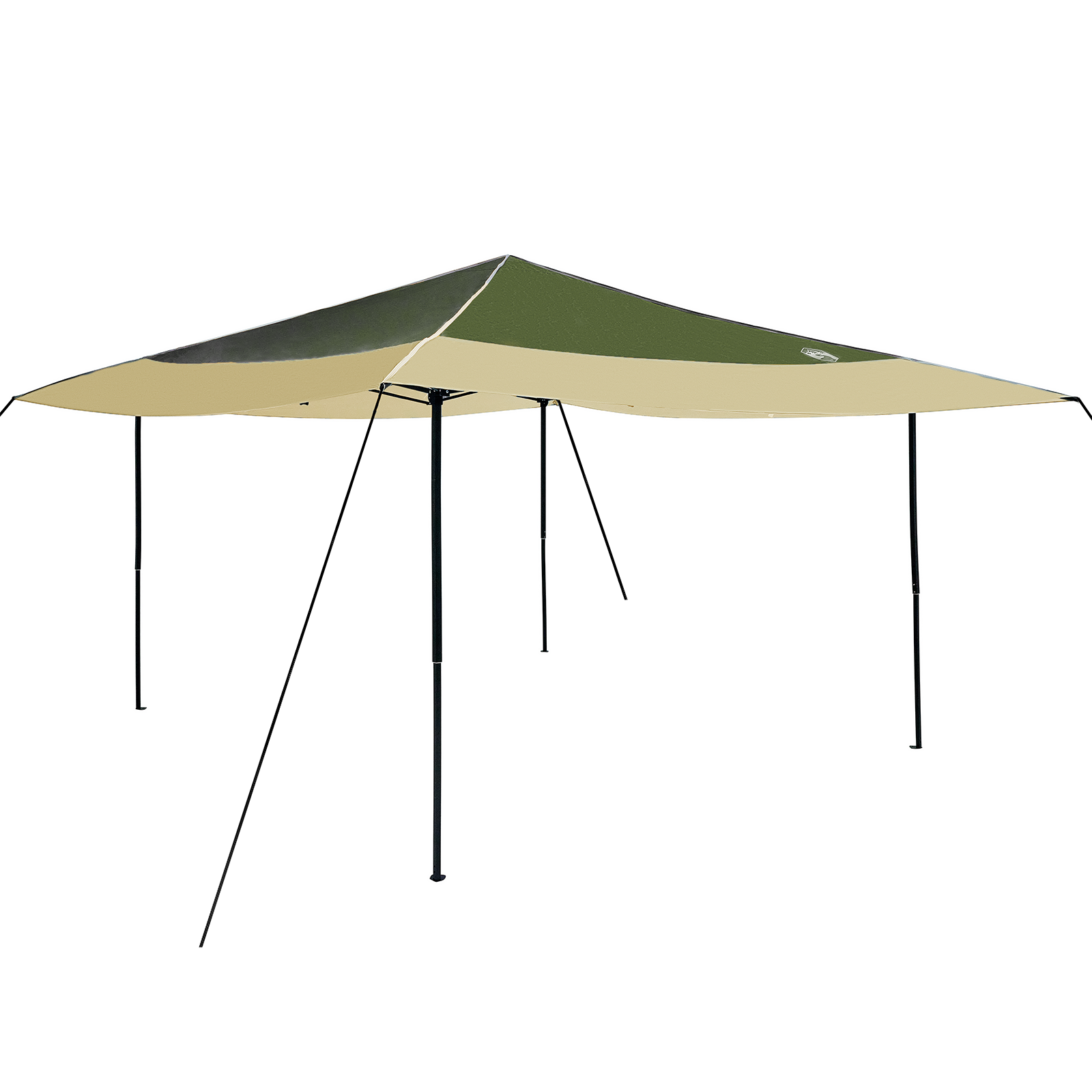 Canopy telt grønn 400 x 400 x 227 / 236 / 245 cm Oxford-stoff