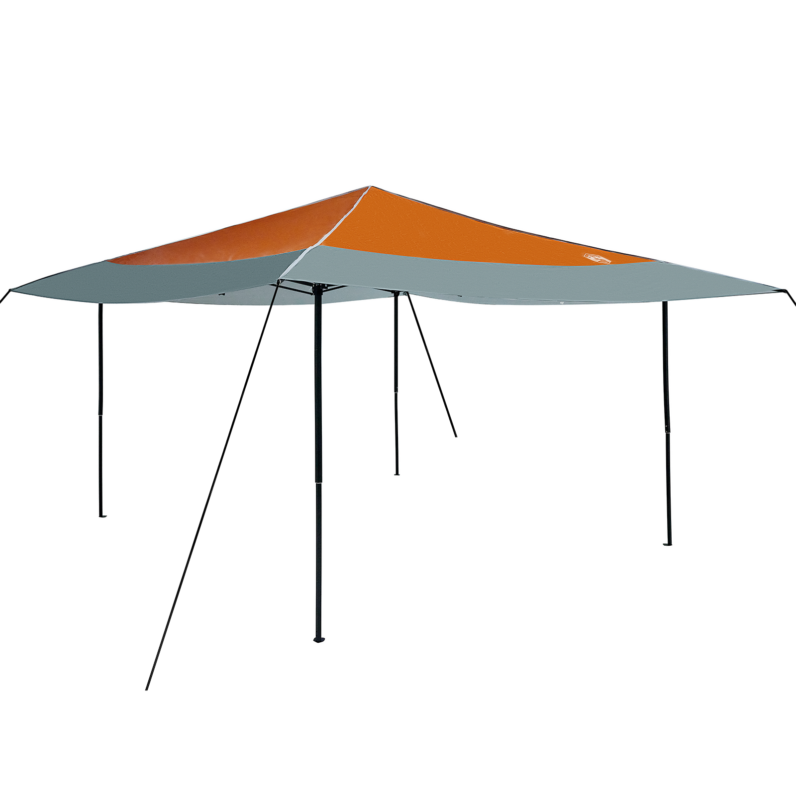 Canopy telt Oransje 400 x 400 x 227 / 236 / 245 cm Oxford-stoff