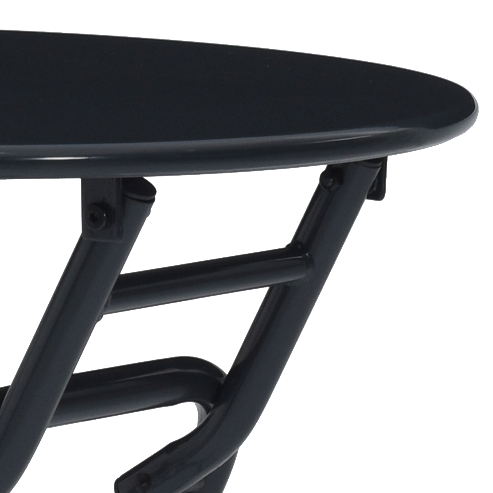 sammenleggbart hagebord Antrasitt Ø50x72 cm Stål