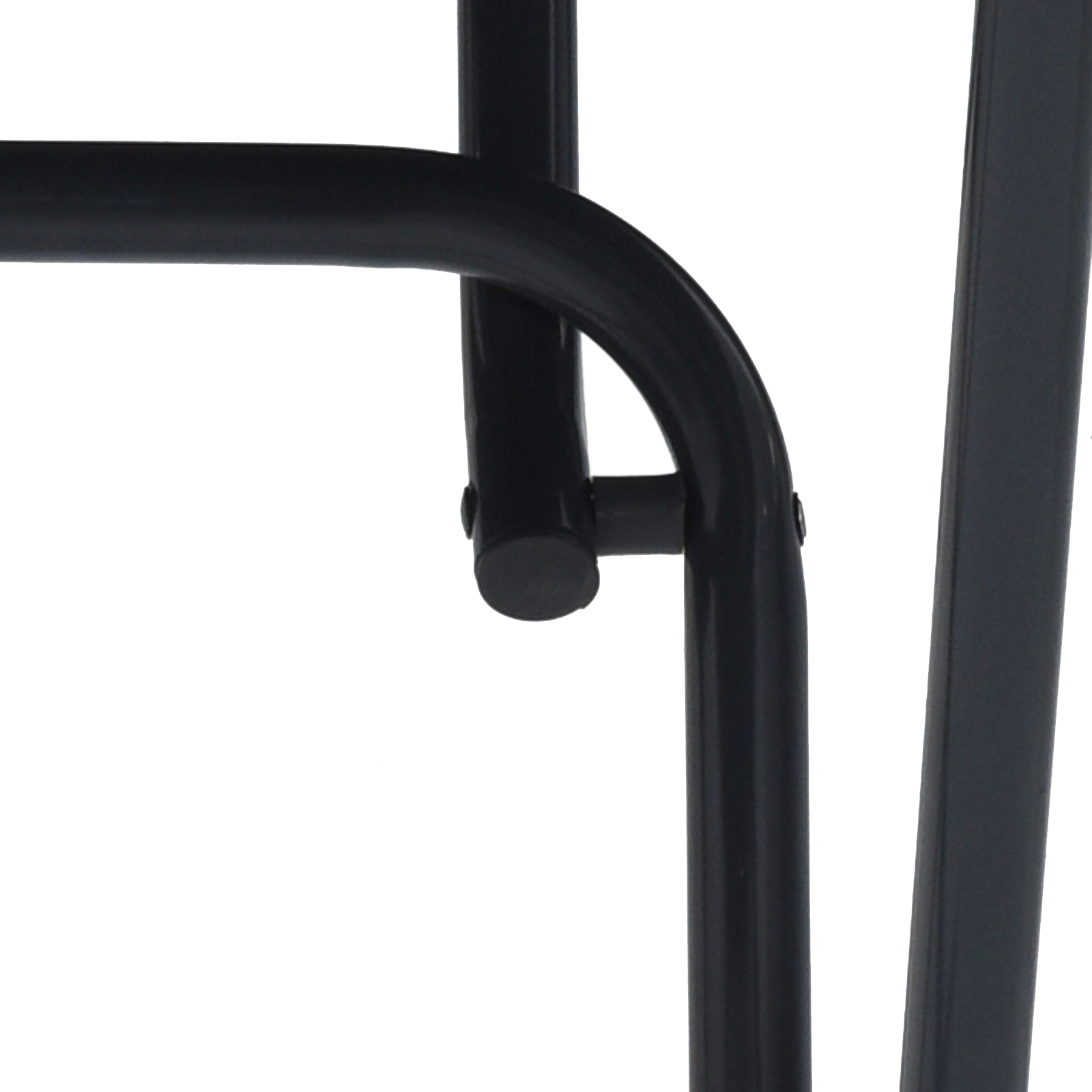 sammenleggbart hagebord Antrasitt Ø50x72 cm Stål