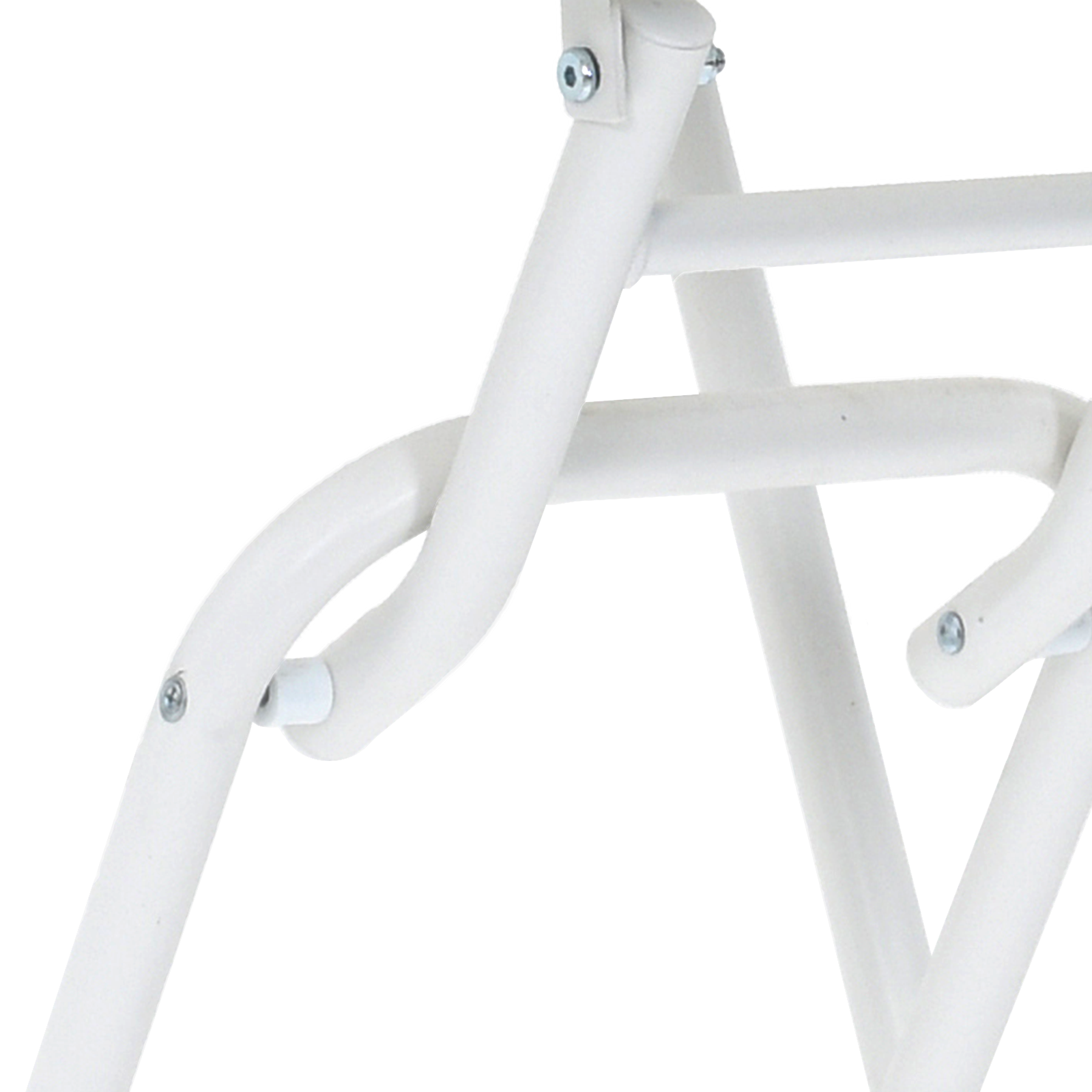 sammenleggbart hagebord Hvitt Ø50x72 cm Stål