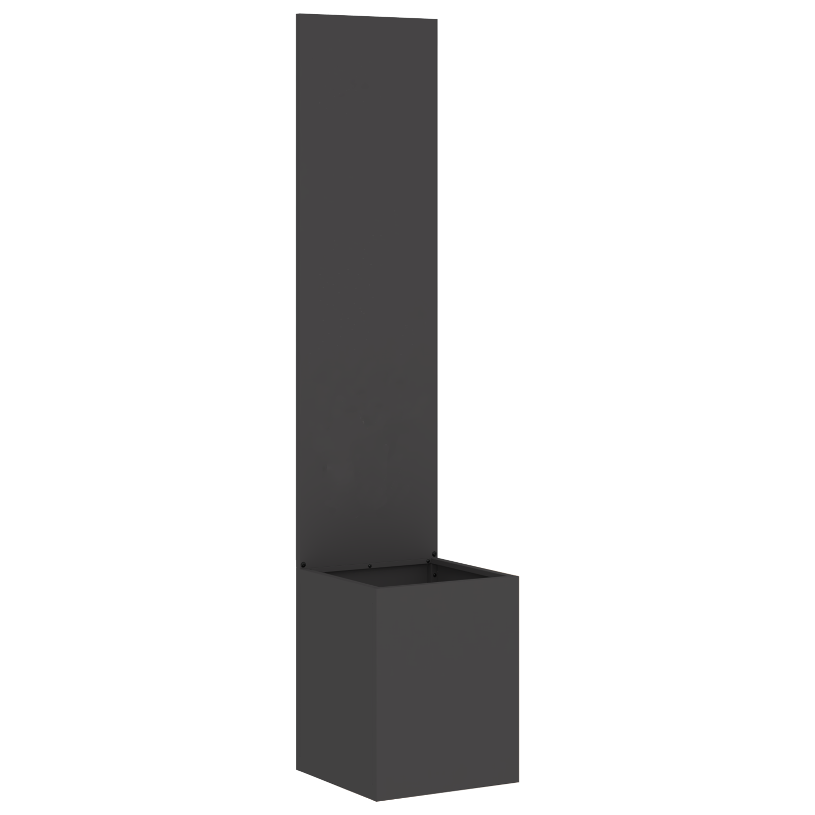 Hagekrukke med Dekorativ Panelet Svart 32 x 140 cm