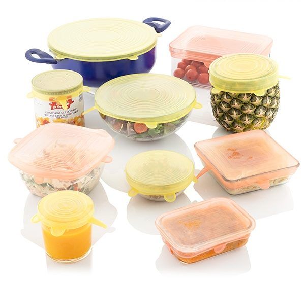 Silikonlokk sett gjenbrukbar/regulerbar ( 10) - Fritidsshoppen.nogjenbrukkjoppkjøkken