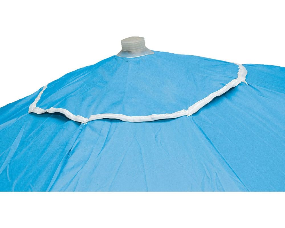 Strandparasoll blå med sidevegger - perfekt for strandtur med barn - Fritidsshoppen.nocampingcasuparasoll