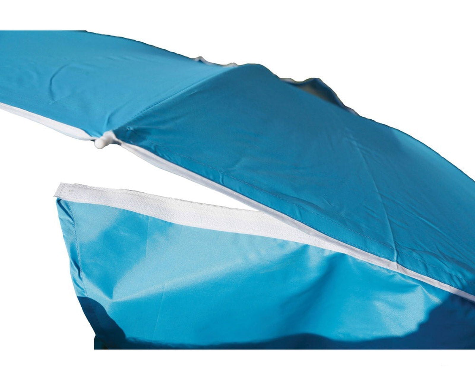 Strandparasoll blå med sidevegger - perfekt for strandtur med barn - Fritidsshoppen.nocampingcasuparasoll