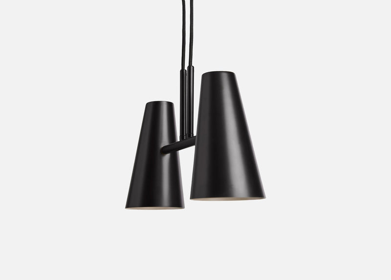 Cono pendellampe w/ 2 shades
