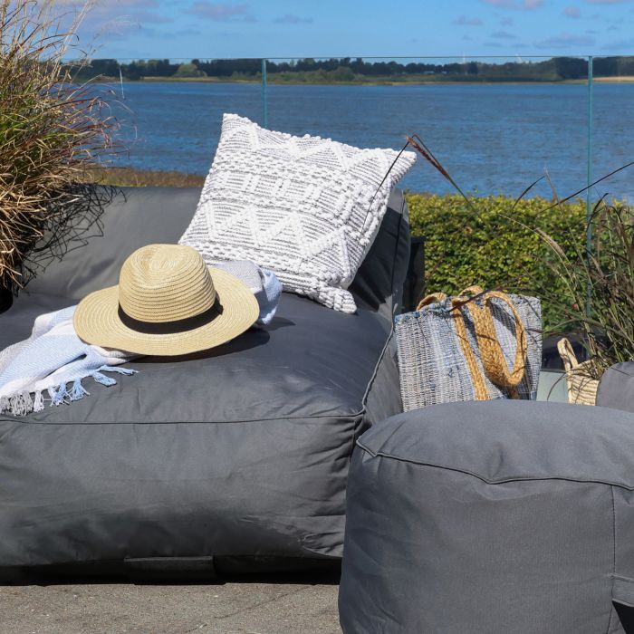 Lounge Daybed Dobbel Antrasitt