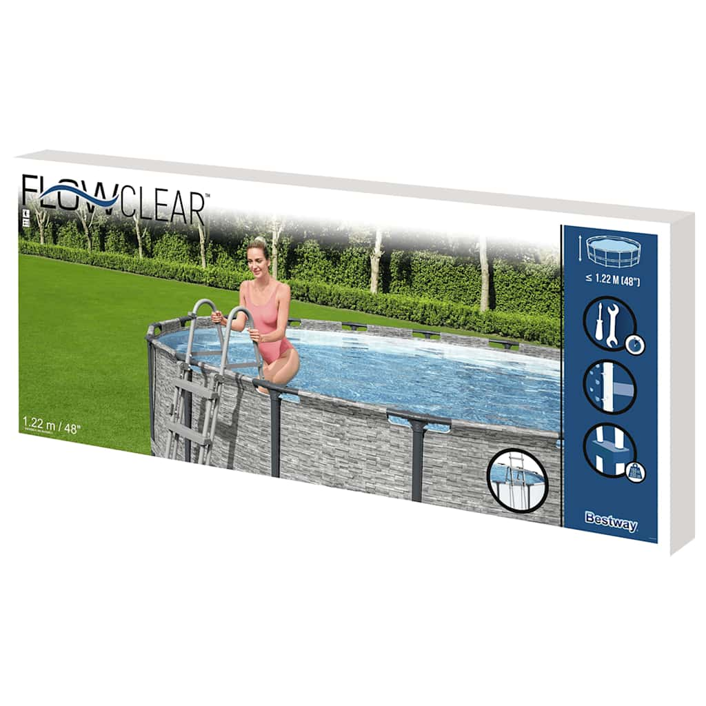 Bestway Sikkerhetsstige Flowclear 4-trinns 122 cm