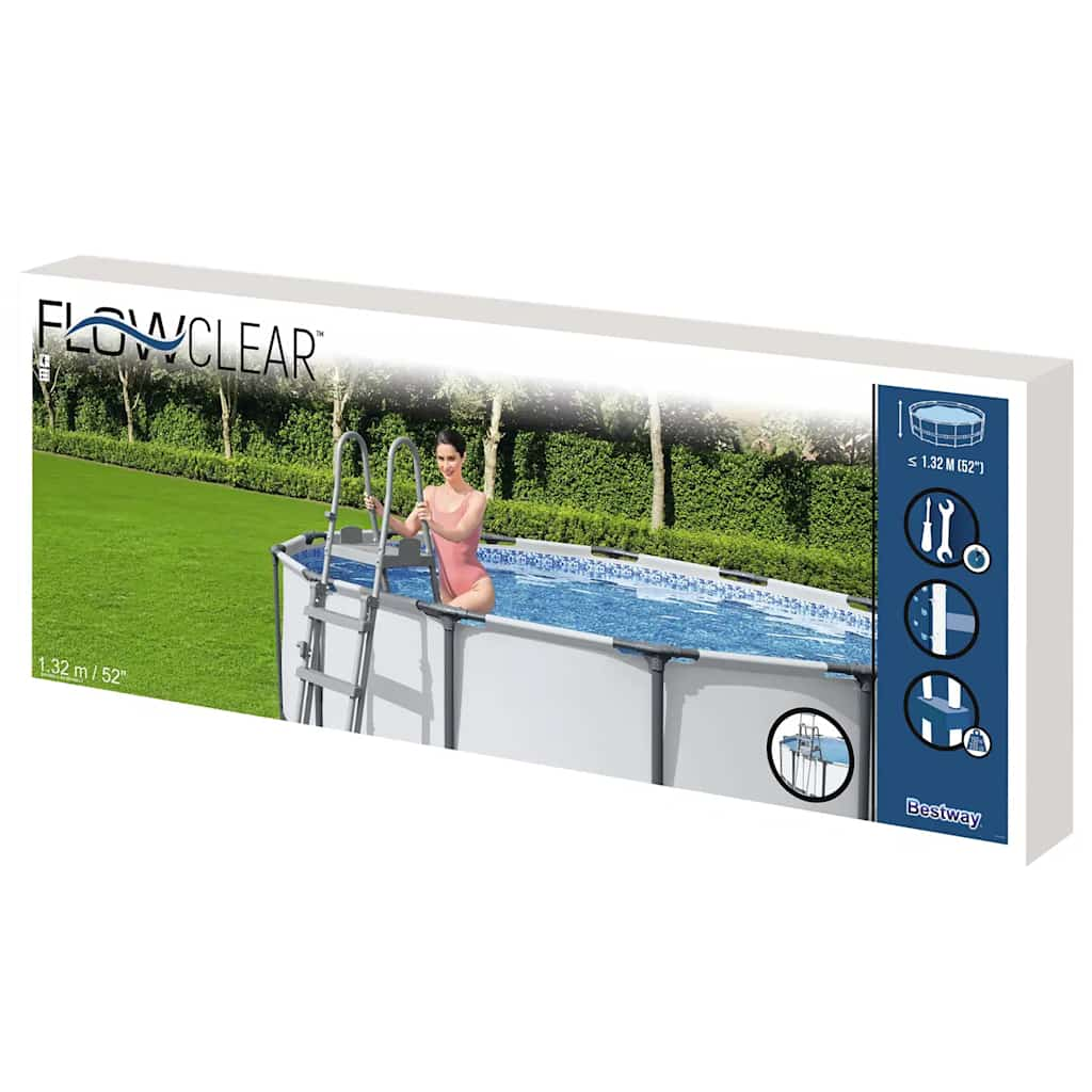 Bestway Bassengstige Flowclear 4-trinns 132 cm