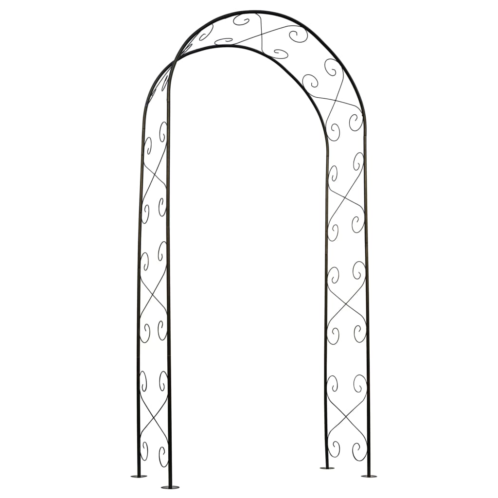 Hagebue metall 100x37x230 cm svart