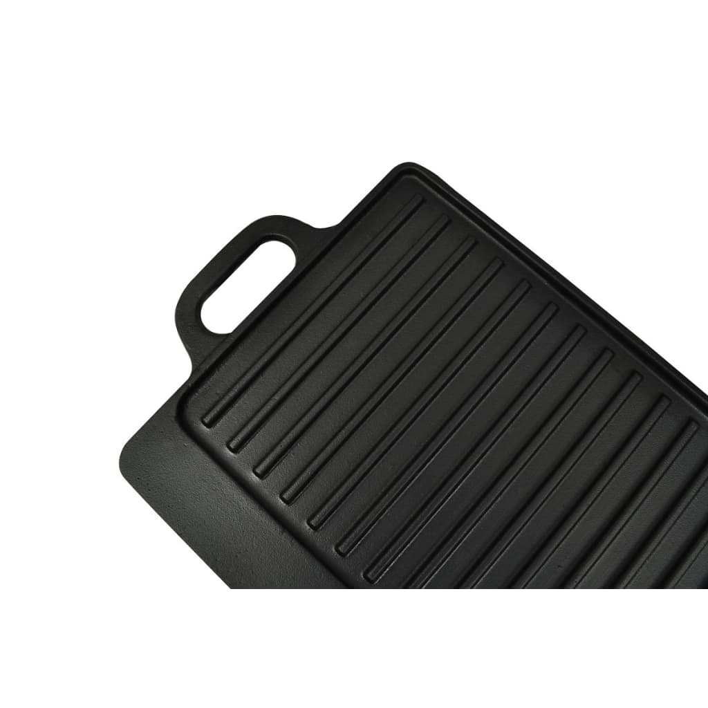 Grillplate i støpejern vendbar 50x23 cm