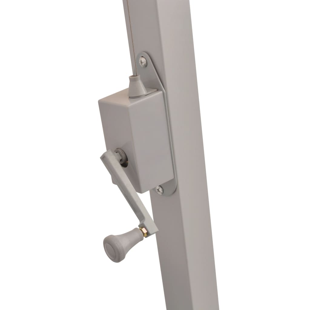 Hengeparasoll 300x300 cm grønn aluminiumsstang