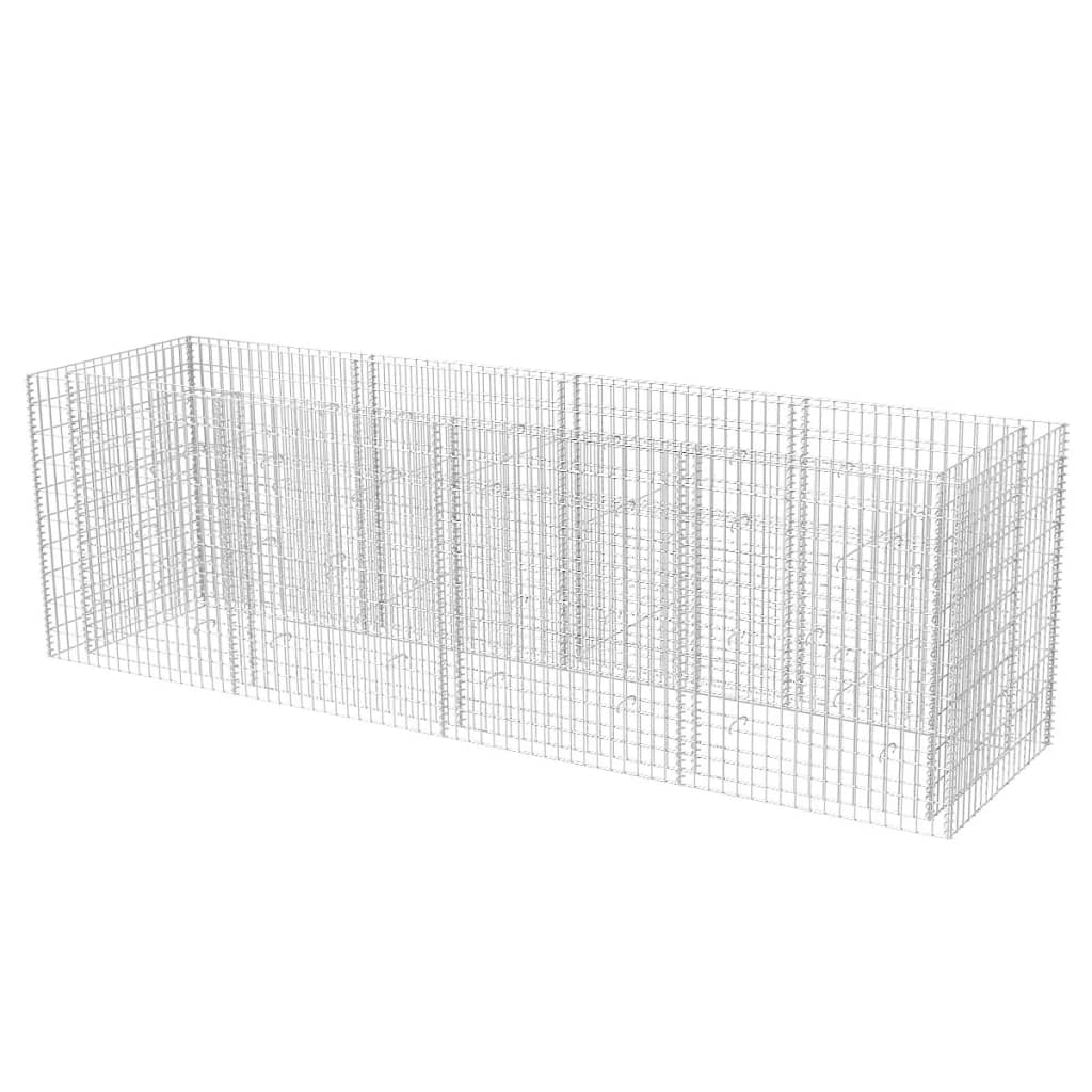 Gabion høybed stål 360x90x100 cm